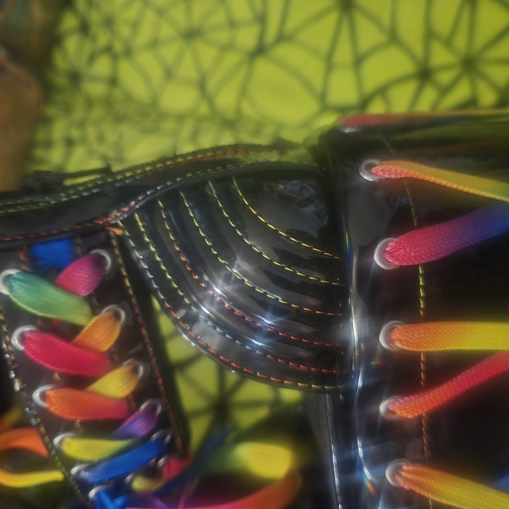 Sold out rare Club exx Rude Awakening Rainbow platforms.. - Picture 6 of 9
